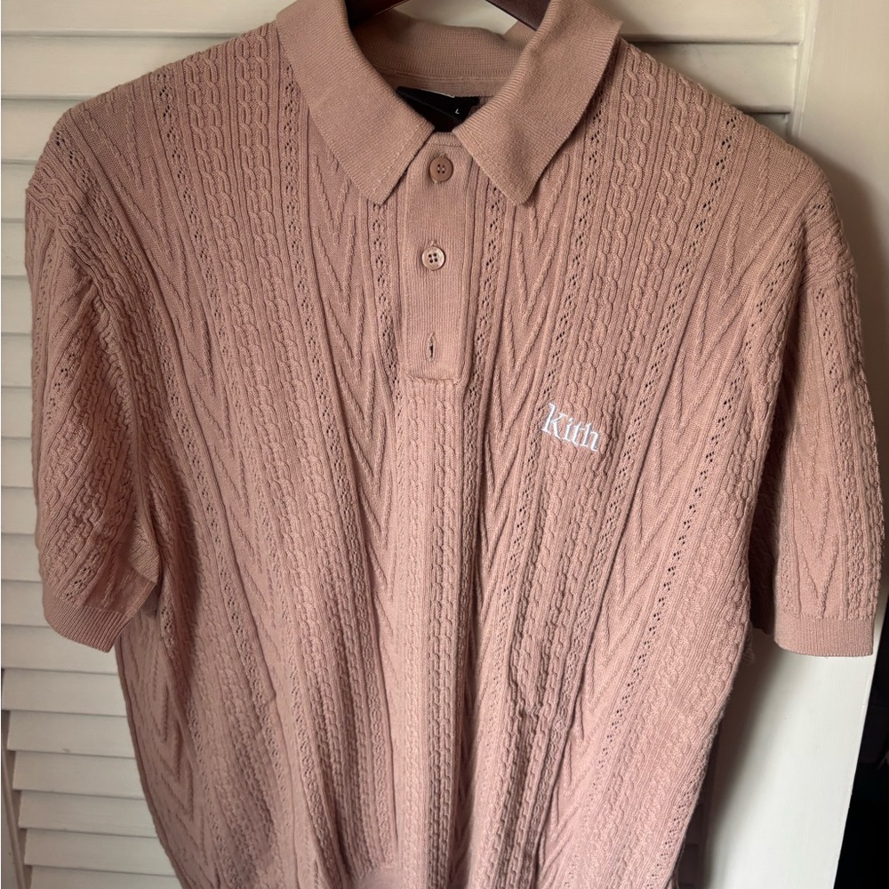 Kith Men's Polo in Light Pink